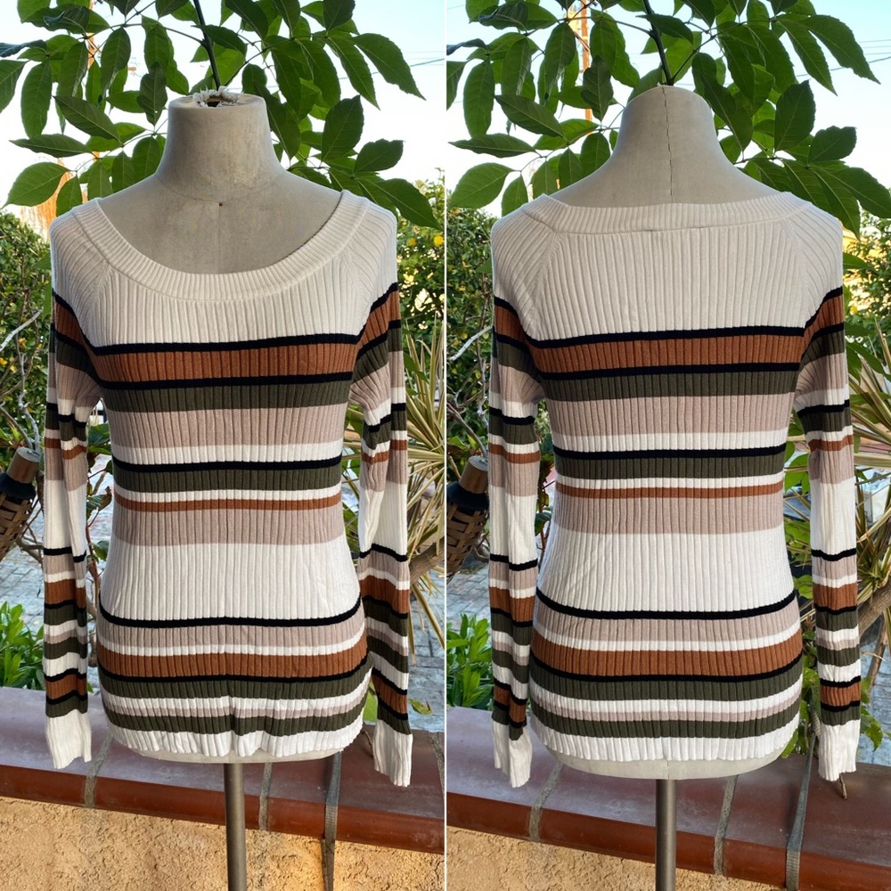 Express Ribbed Crewneck Sweater LARGE